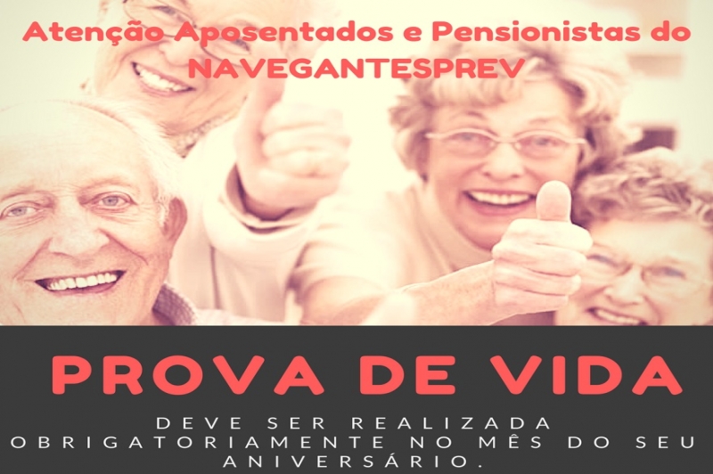 NAVEGANTESPREV adota novas regras para prova de vida