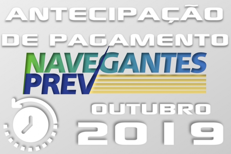 Antecipação de Pagamento outubro/2019