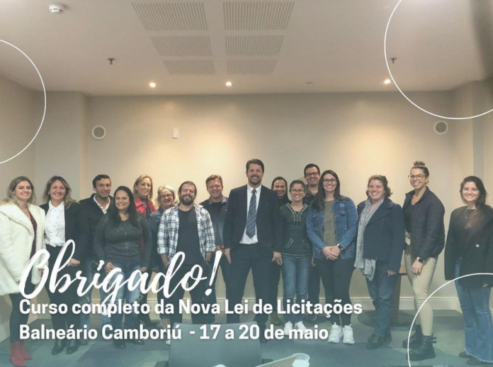 Equipe do NAVEGANTESPREV participa de curso da nova Lei de Licitações