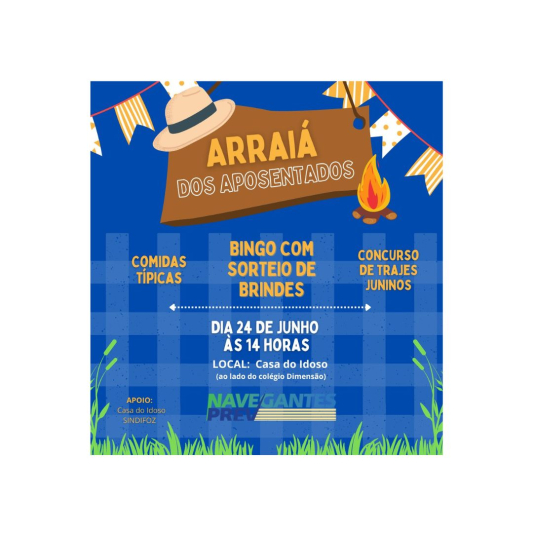 BINGO JUNINO em comemoração ao Dia do Servidor Público Aposentado.