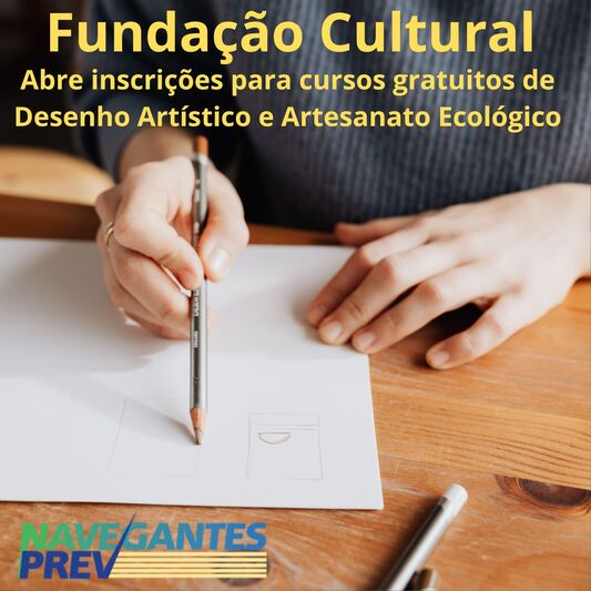 Cursos gratuitos de Desenho Artístico e Artesanato Ecológico