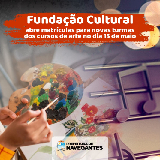 MATRÍCULAS PARA NOVAS TURMAS DOS CURSOS DE ARTE ABREM NO DIA 15 DE MAIO